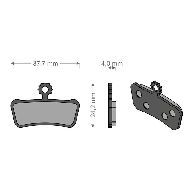 Almohadillas técnicas para bicicletas eléctricas para el sistema XO-ELIXIR TRAIL/RSC/T AVID/SRAM - image