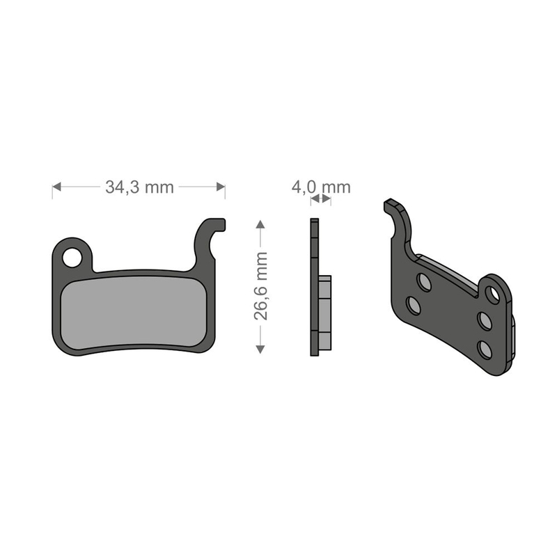Almohadillas integrales para el sistema XTR/SLX/DEORE/SAINT/DASH SHIMANO