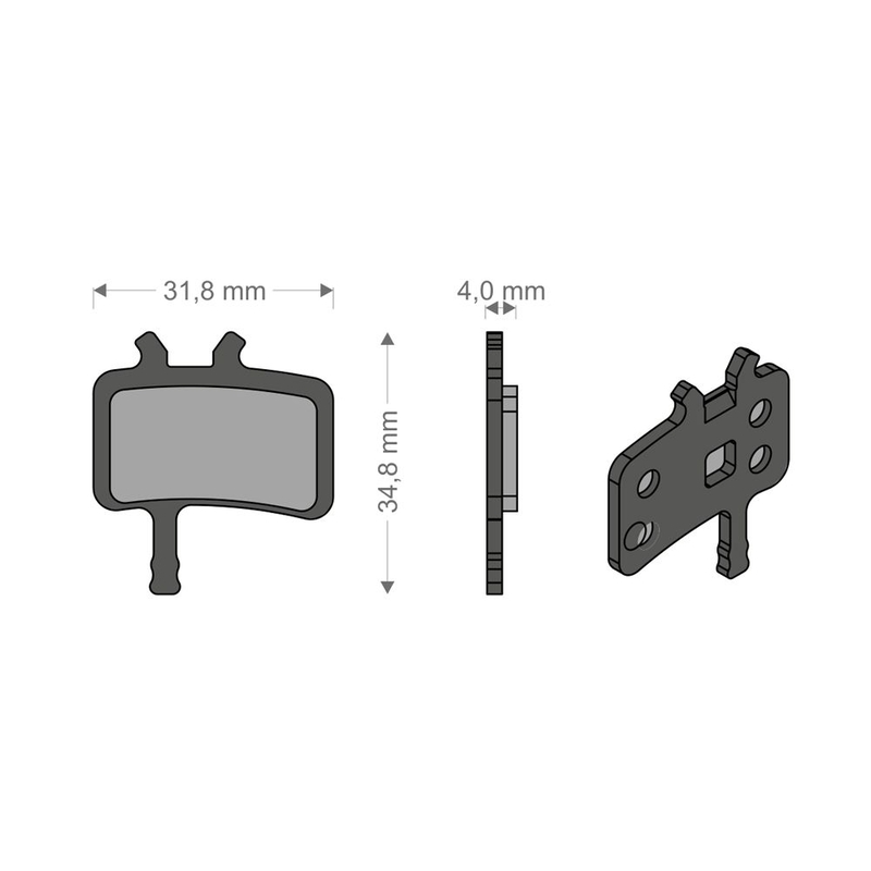 Sinter Tech Pads pour système JUICY 3/5/7/CARBON/ULTIMATE AVID