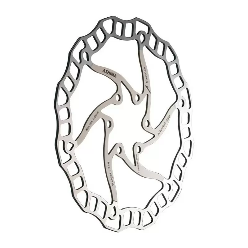 Bremsscheibe ARO-08 ULTRALIGHT 203 mm x 140 g Silber – 6-Loch-Verbindung - image