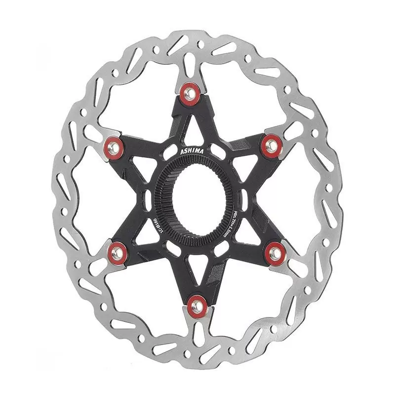Disco Freno Flottante 160mm x 123gr Center Lock Nero - 6 Fori - image