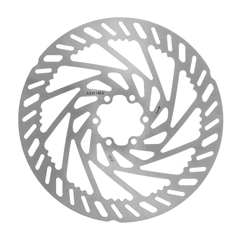 Bremsscheibe ARO-27 203 mm x 2 mm für E-Bike Silber – 6-Loch-Anschluss