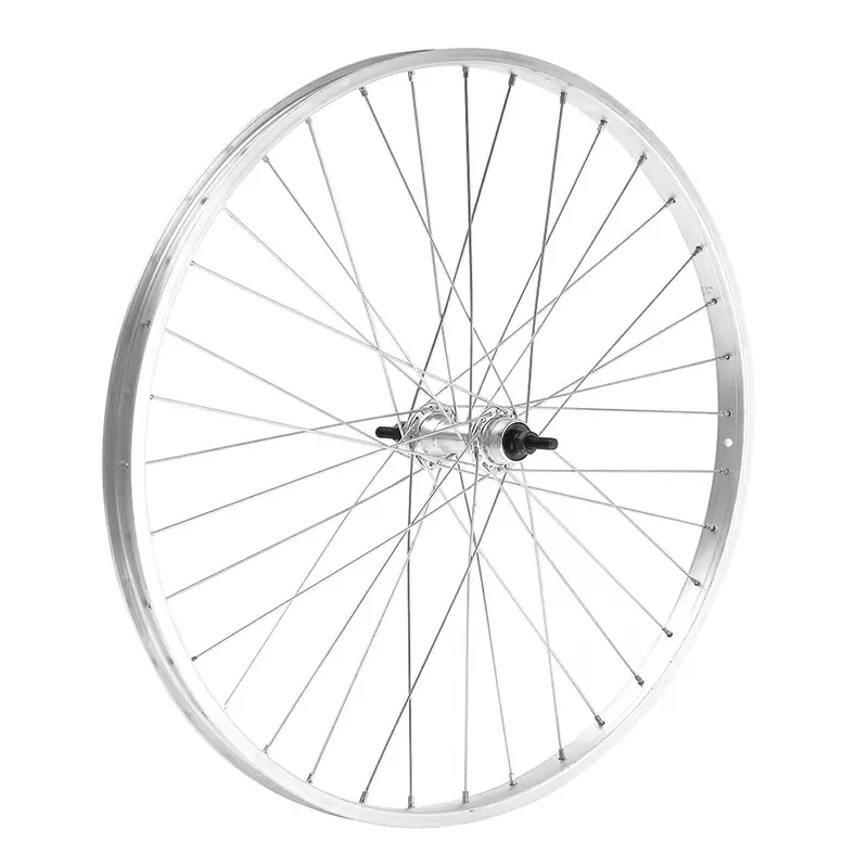 Ruota Anteriore 28'' x 1,1/8 CORSA Canale: 13mm Mozzo Sfere Argento #1