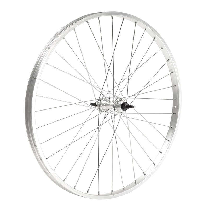 Rueda trasera de acero de 28'' x 1,5/8 con bolas de buje y tuerca
