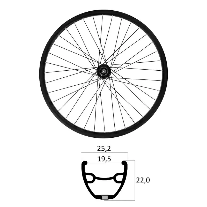 Rueda Trasera 27,5'' E-BIKE TLR Frenos de Disco 6 Orificios 11V Cassette - image