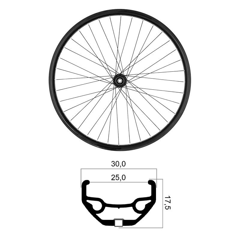 Rueda Trasera 29'' x 25mm MTB Boost 12x148mm Tubeless Ready Shimano HG 10/11/12V
