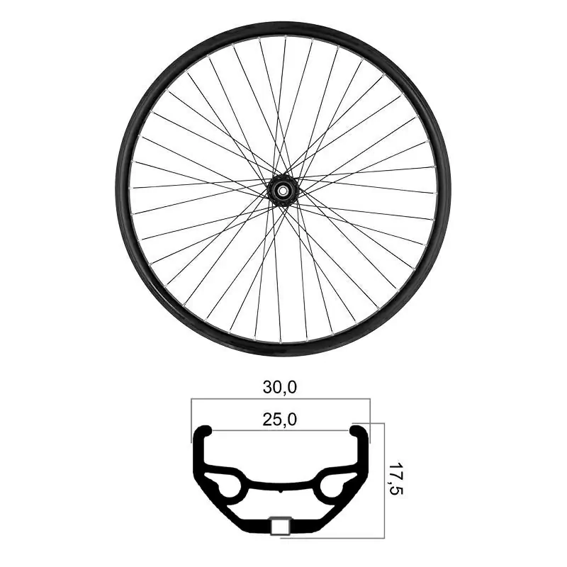Rueda Trasera 29'' x 25mm MTB Boost 12x148mm Tubeless Ready Shimano HG 10/11/12V - image