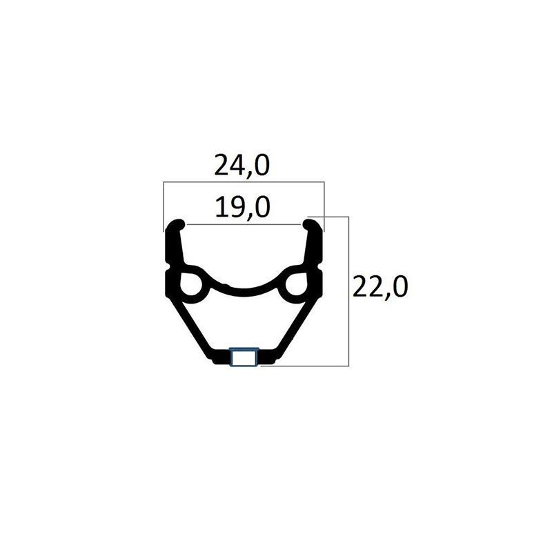 Círculo de Aluminio de 26'' 1.75'' - 36 Orificios con Casquillos de ACERO INOXIDABLE