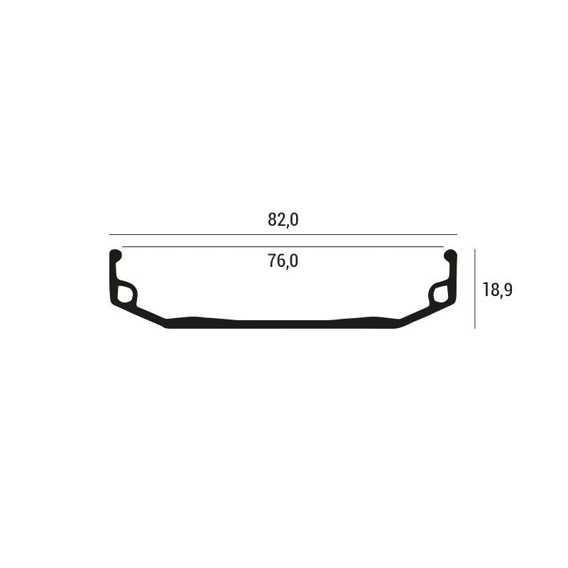 20'' Fat Bike Aluminiumfelge 36 Löcher 76x82mm