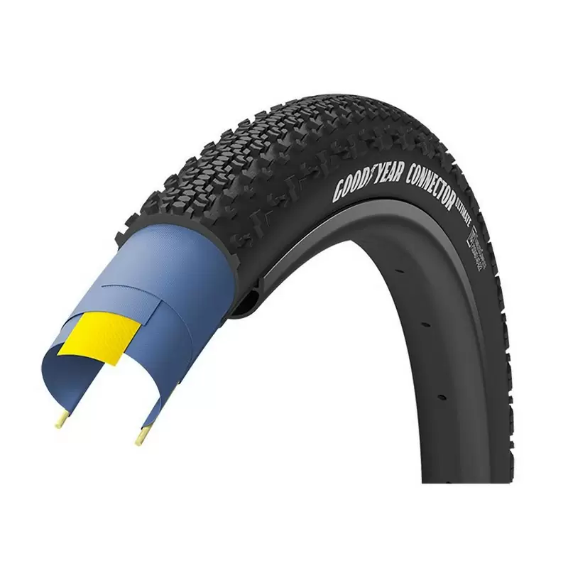 Tapa 700x45 CONECTOR Tubeless Completa Negra - image