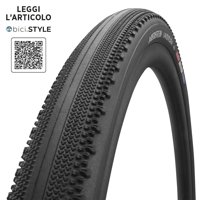 Neumático 700x38 AVENTURA SETA Gravel Tubeless Ready Negro 120TPI