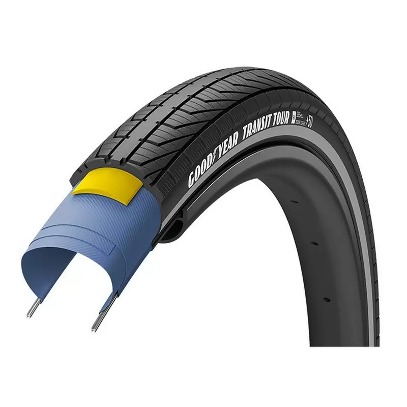 Funda 700x35 TRANSIT TOUR Rigida S1 Shell Commuting Negro/Reflex - image
