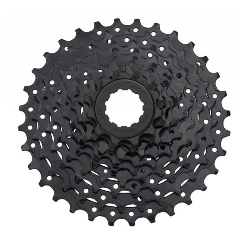 Cassette Mtb 9V X 11/36 Dientes En Acero Negro - Cuerpo Shimano