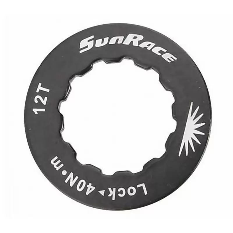 Black CNC Aluminum Cassette Ring 12 Teeth - Shimano - image