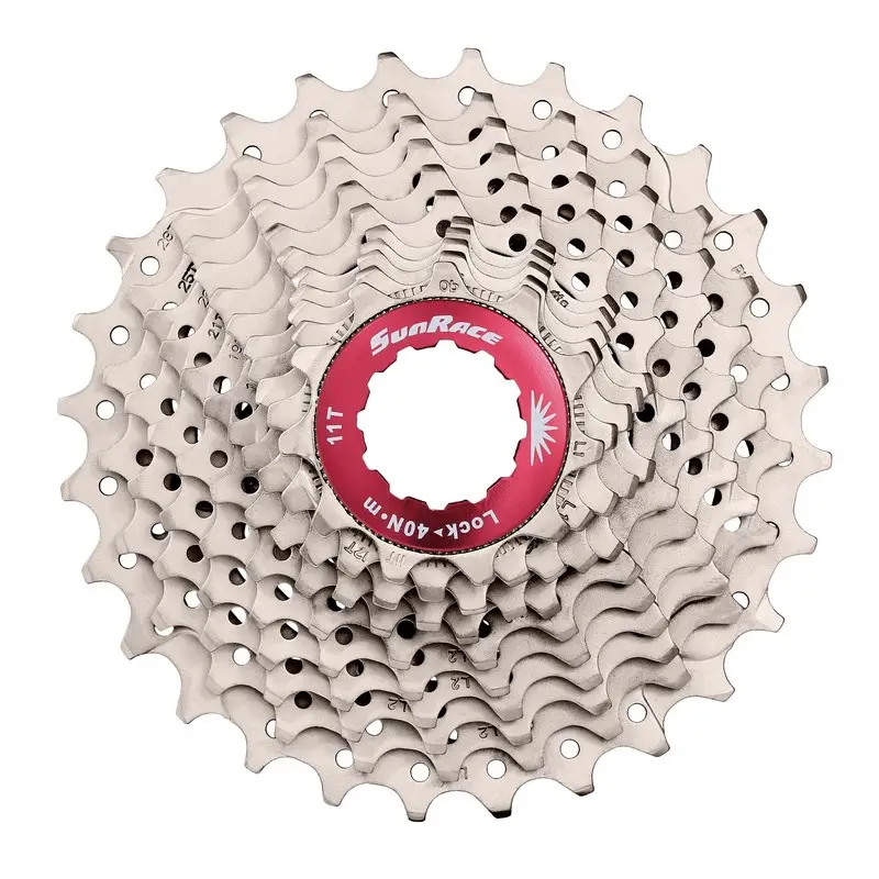 Pignon ROAD 11V x 11/34 Dents en Aluminium Argent - Corps SHIMANO - image