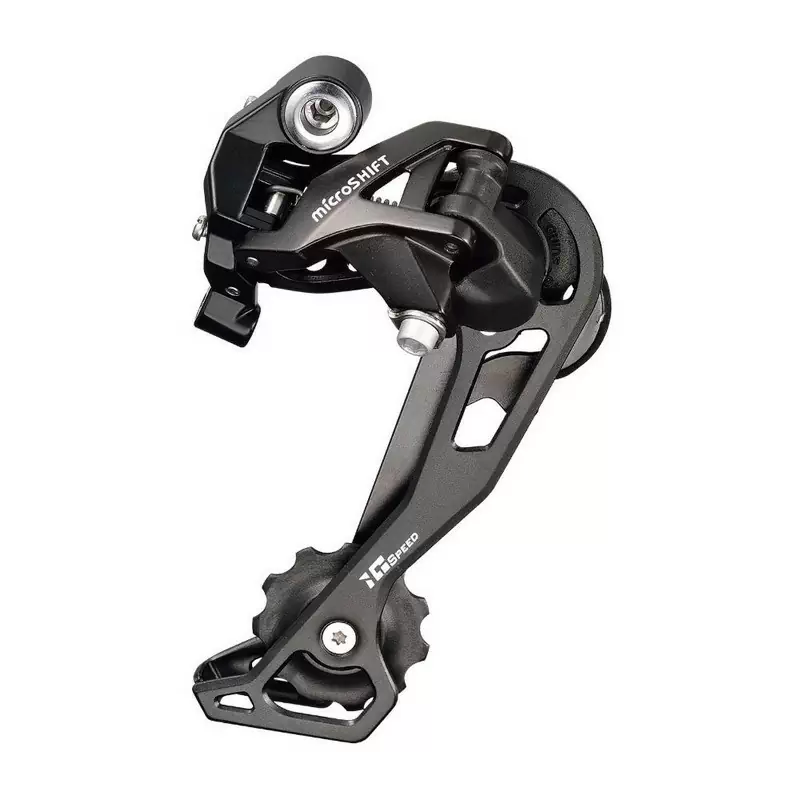 MTB-Umwerfer 1/2x10V langer Stahlkäfig 43 Zähne schwarz - image