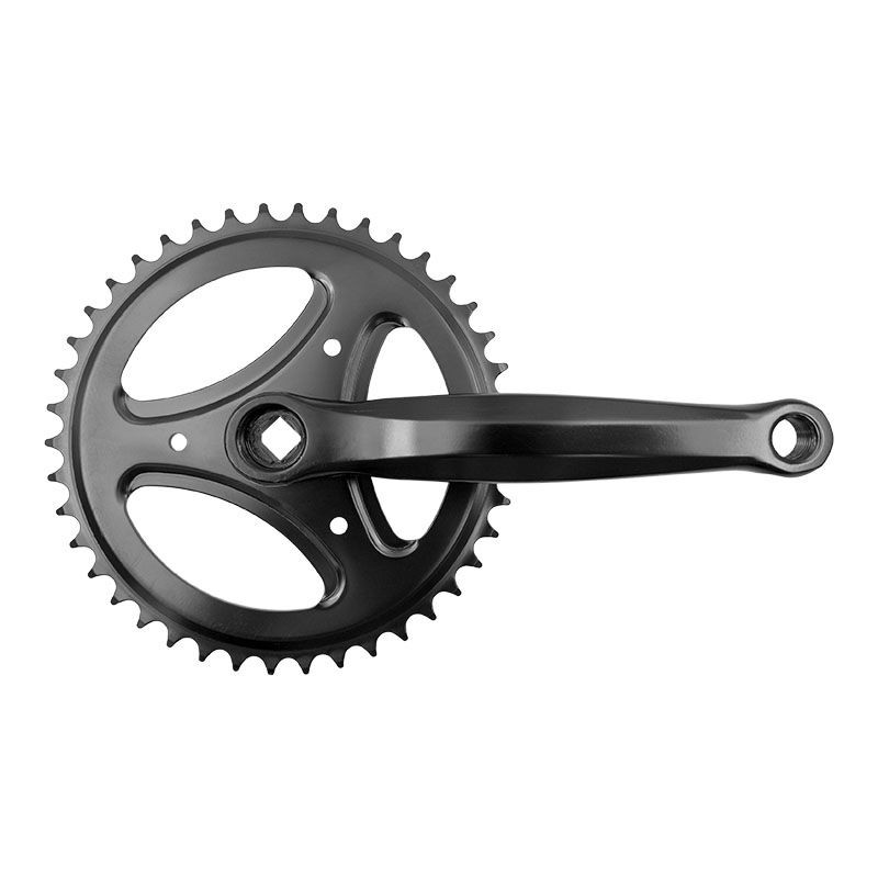 Juego de bielas CITY 1S 42 dientes x biela: 170 mm Acero negro