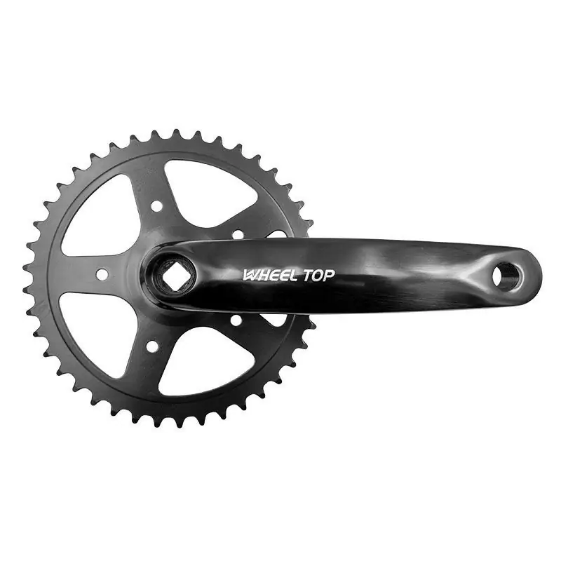 CITY Kurbelgarnitur 1x7/8S 42 Zähne x Stahlkurbel: 170 mm Schwarz - image
