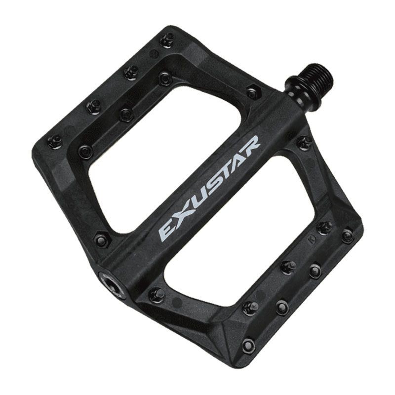 Pedales MTB E-PB569 en Termoplástico Negro - Conexión PLANA 117x116mm