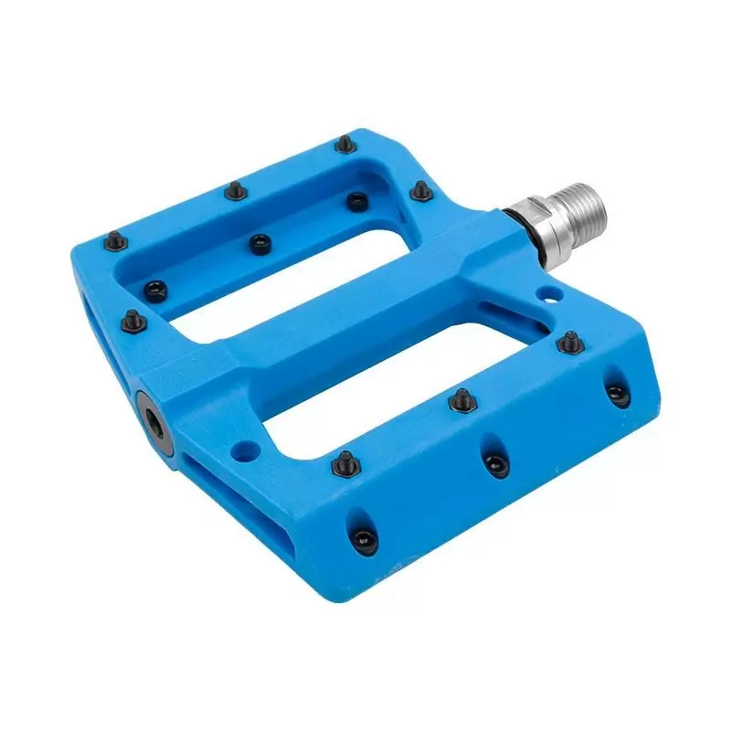 FLAT-Pedale aus hellblauem Thermoplast - image