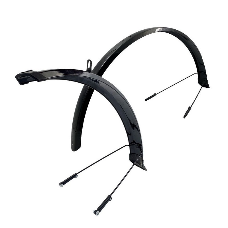 Garde Boue 26/28 X 53mm Ctb En Plastique Noir (La paire)