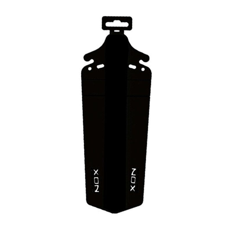 Guardabarros trasero plegable de nailon negro/negro brillante