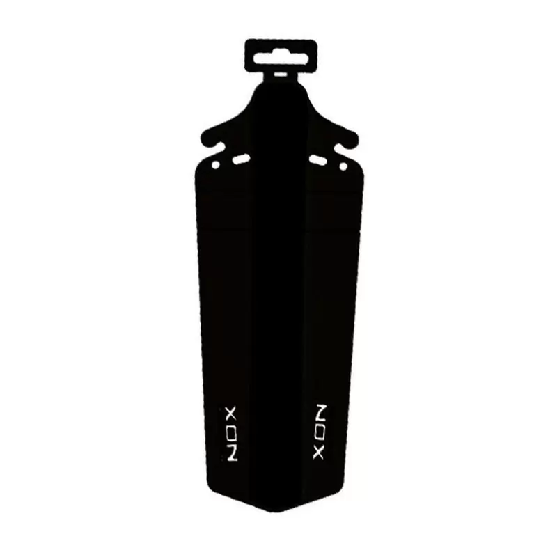 Guardabarros trasero plegable de nailon negro/negro brillante - image