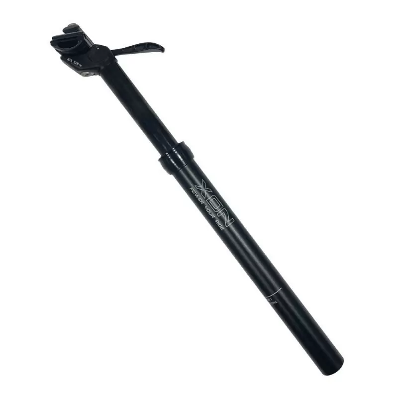 27.2x100mm PINOCCHIO Telescopic Seatpost in Black Aluminium - image