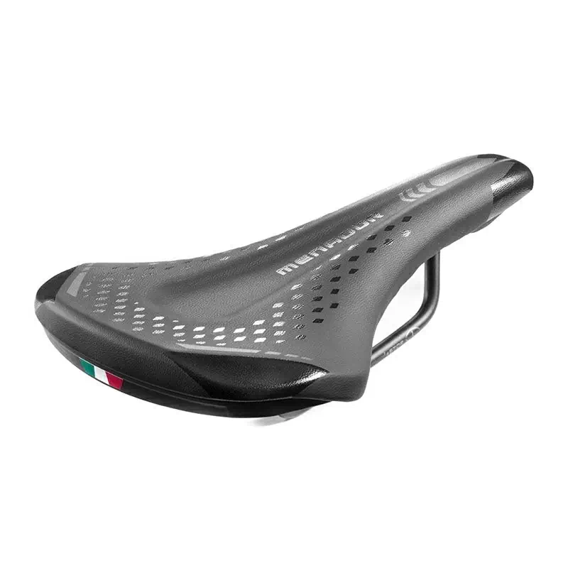 Selle VTT MENADOR 250x145mm Noir sans Collier - Poids 285gr - image