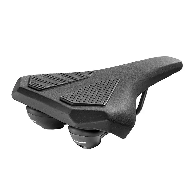 Sella EBIKE CORVETTA 260x210mm con Elastomeri Nero senza Morsetto - image