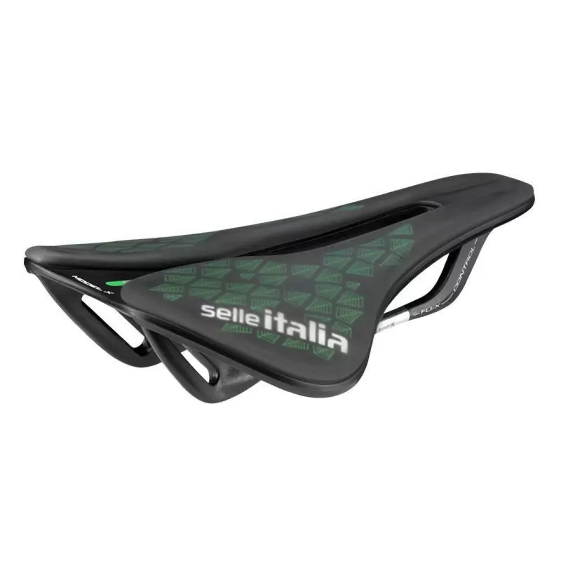 Sillín Model X Leaf Superflow L Marco Fec Alloy Green-Tek Gris/Verde - image