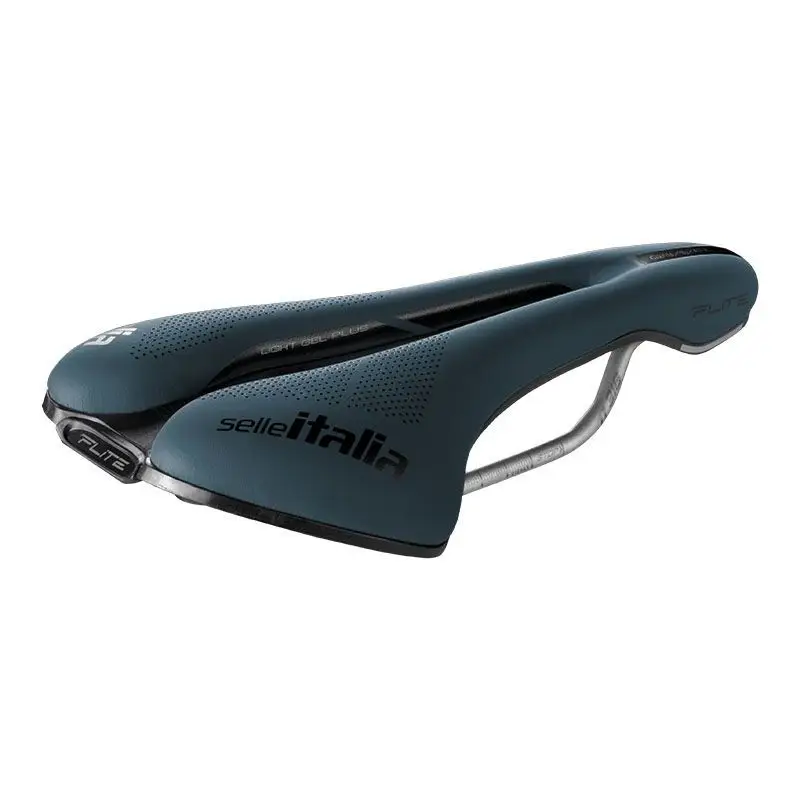 Flite Boost Gravel Superflow S saddle Blue Ti 316 Fibra-Tek frame - image