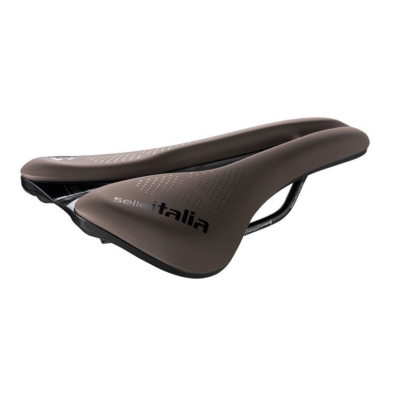 Sillín Novus Evo Boost Superflow Gravel TM L Marrón Manganeso Cuadro Soft-Tek