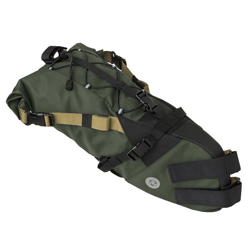 Alforja VENTURE 10x15x50cm Trasera Verde Militar 10lt