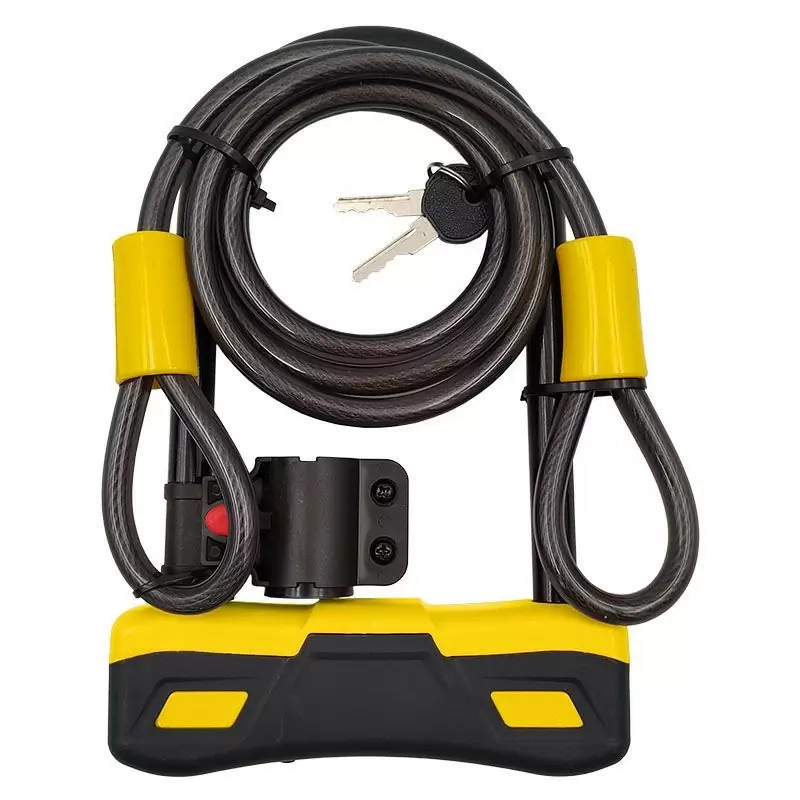 Candado con grillete 165x245mm + Candado con cable 10x170mm - image