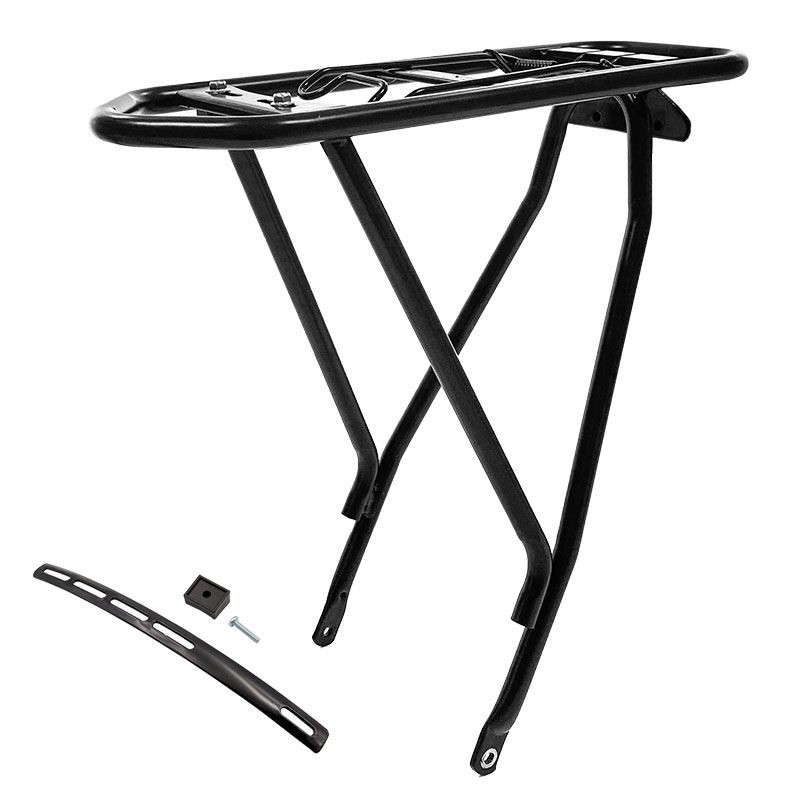 E-Bike 28 Rear Luggage Rack in Black Aluminium