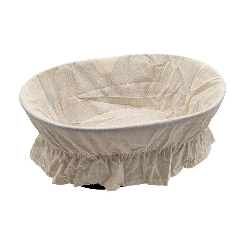 Housse de panier en coton crème