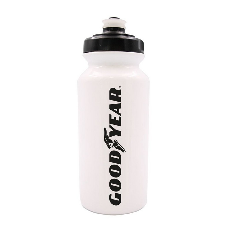 Botella de agua GOODYEAR blanca de 500 ml con tapón ULTRA y patrocinador