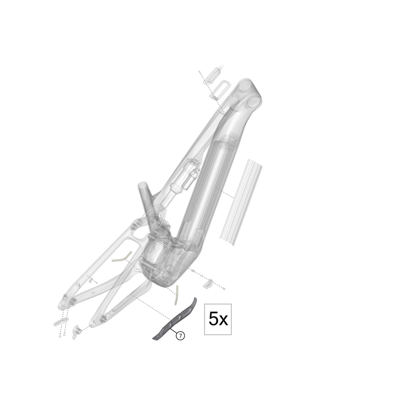 Batticatena In Gomma Per Gen 5 CX CF 5pz