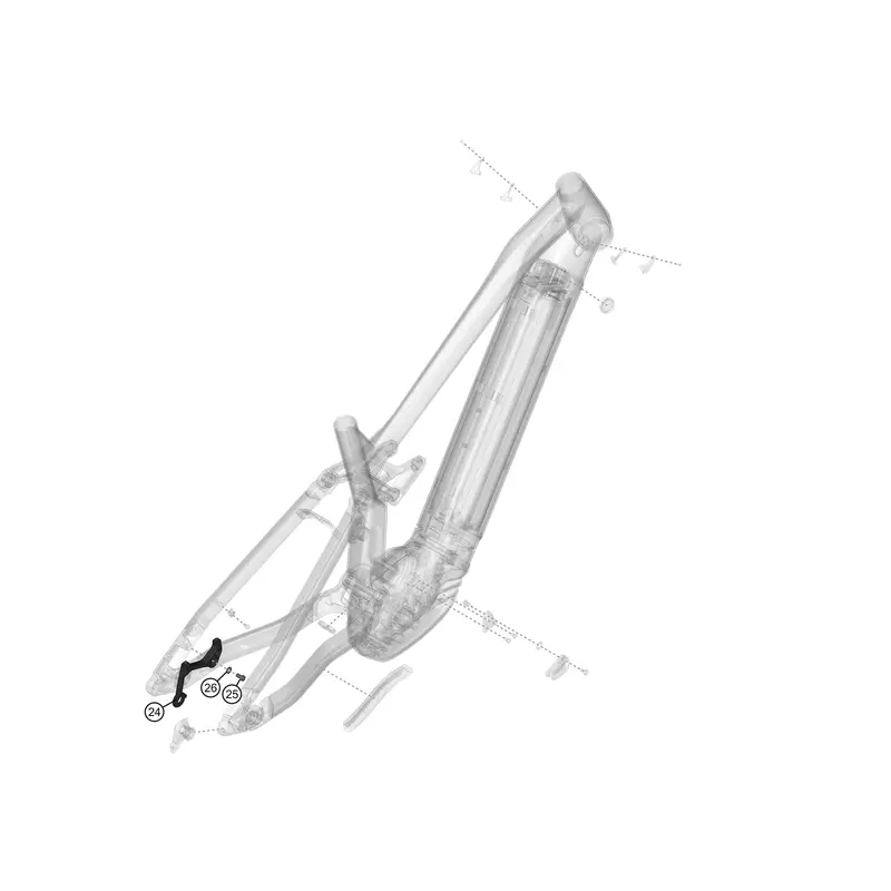 Adattatore Freno Per Gen 5 CX CF Con Viti - image