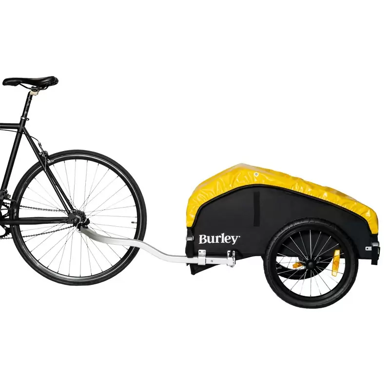 rimorchio bici nomad schwarz/gelb - image