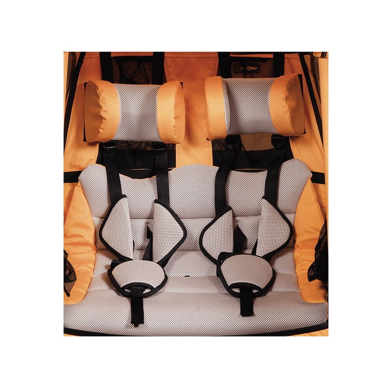 Fabric seat with belts for Kids Trailer DUO S BS-X125 20