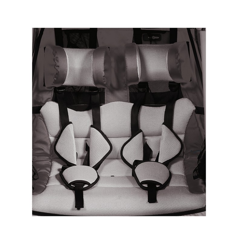 Siège en tissu avec ceintures pour remorque enfant DUO S BS-X125 20