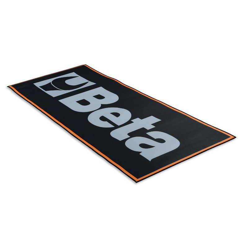 Teppich mit BETA-Logo 200x80cm Schwarz