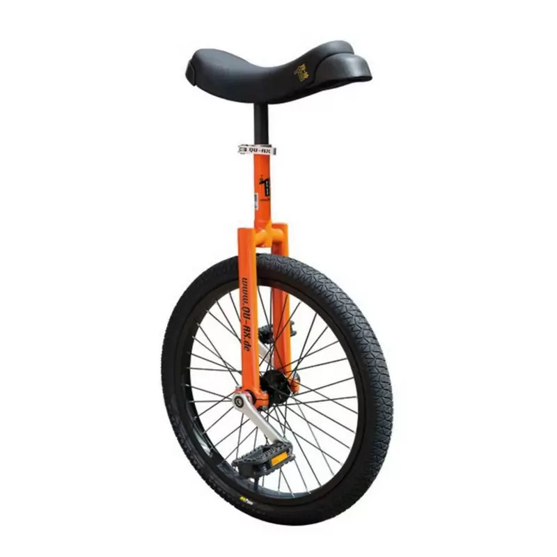 Unicycle luxus 20'' orange aluminium rim black tire - image