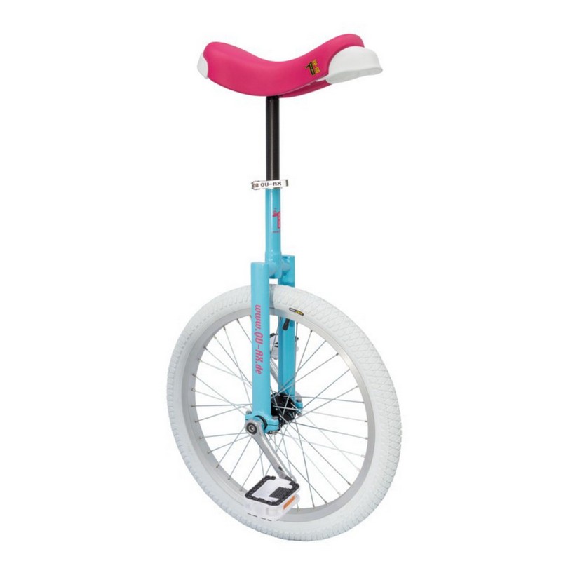 Monociclo qu-ax luxus 20'' blu/rosa