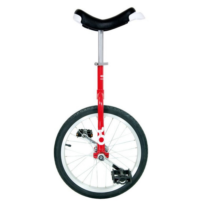Unicycle onlyone 18'' red alloy rim,tyre black