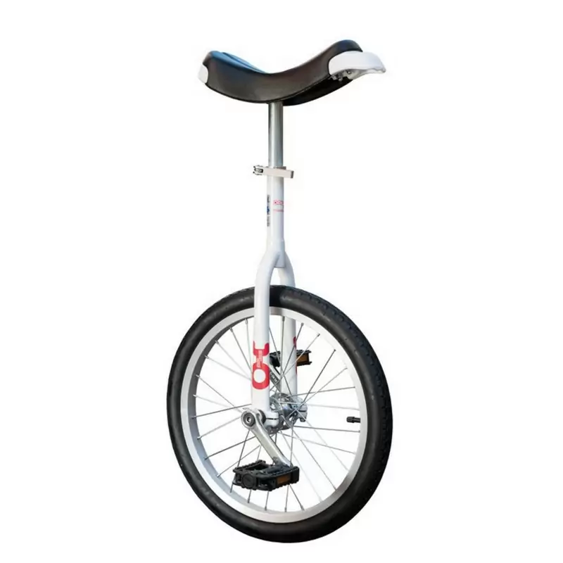 Unicycle onlyone 18'' white alu rim, tyres blk - image