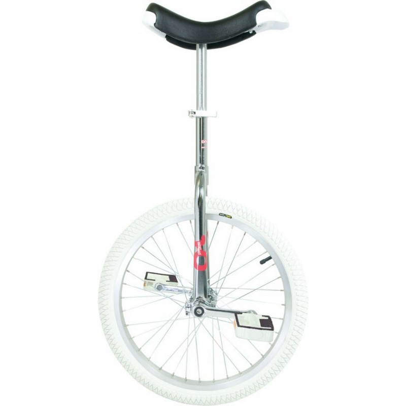Monociclo OnlyOne 20'' cromato Indoor cerchio d'alluminio copertone bianco