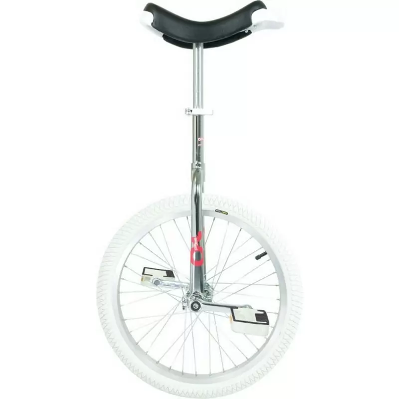Monociclo OnlyOne 20'' cromato Indoor cerchio d'alluminio copertone bianco - image